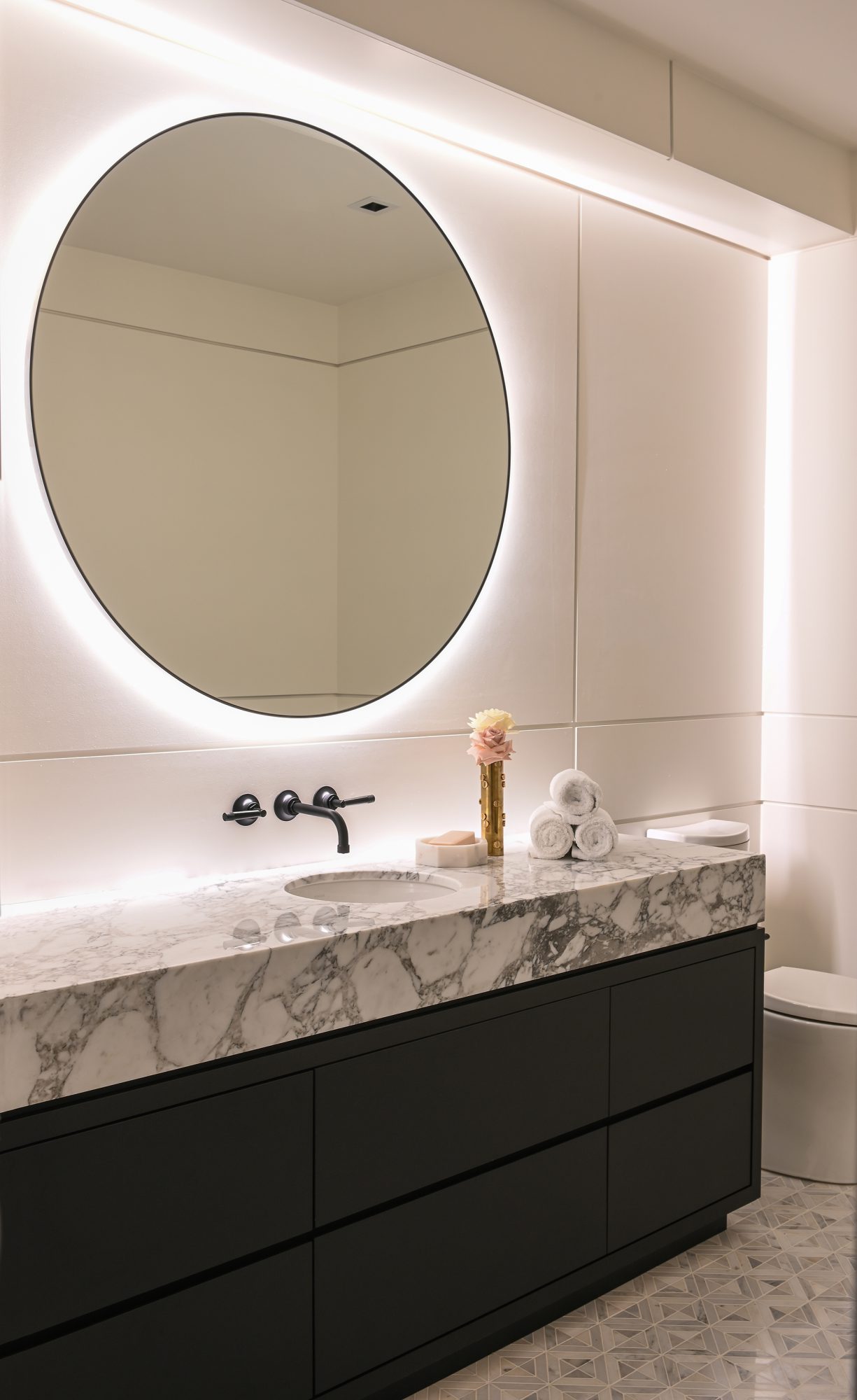 Ferme Moderne bathroom vanity built by Midland Premium Properties in Vancouver, BC