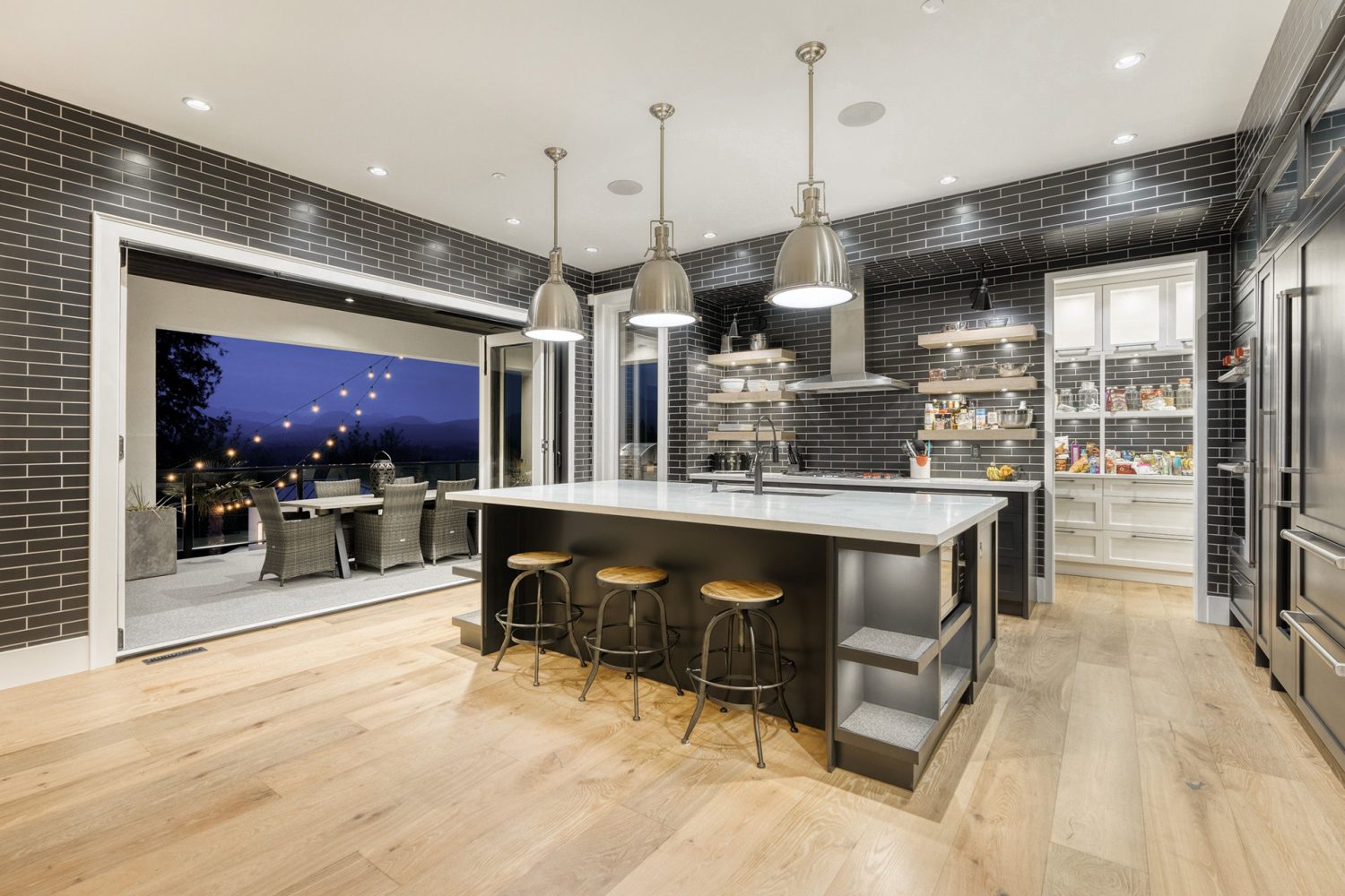 Luxury kitchen and island by Midland Premium Properties in the Greater Vancouver area. 
